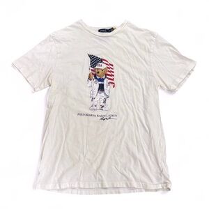 Kids Polo Ralph Lauren Team USA Polo Bear Tee Shirt